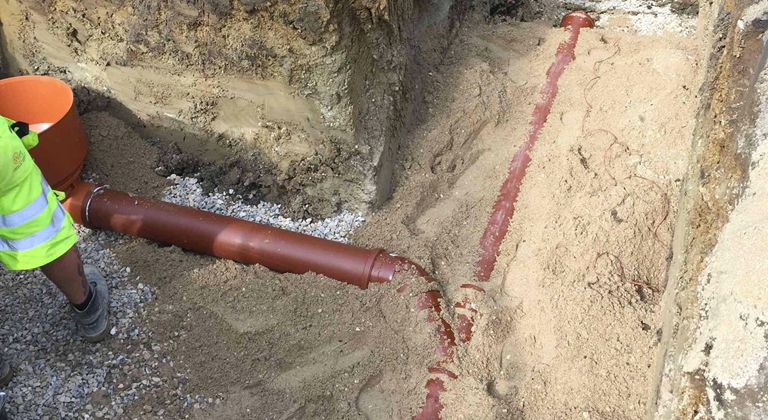 Kloakarbejde af kloakmester